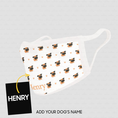 Personalized Dog Gift Idea - Cute Dogs 5 For Dog Lovers - Cloth Mask